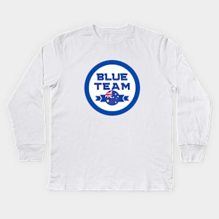 Cybersecurity Blue Team Australia Gamification Badge CTF Kids Long Sleeve T-Shirt